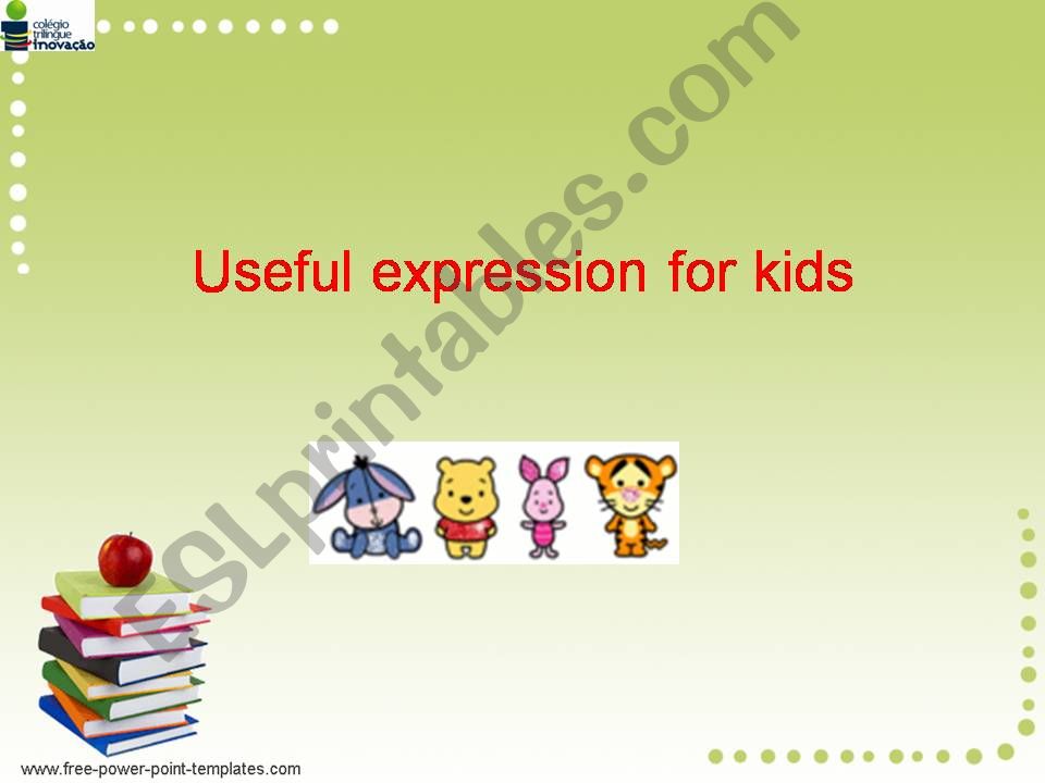 Useful expressions for kids powerpoint