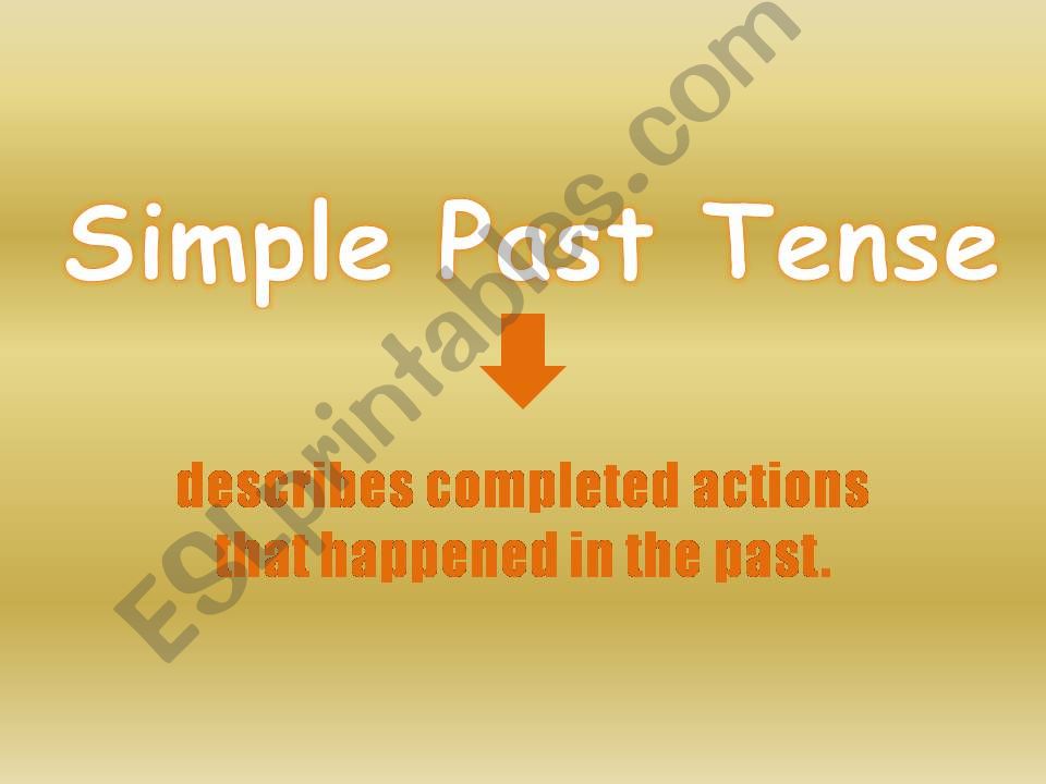 Simple Past powerpoint