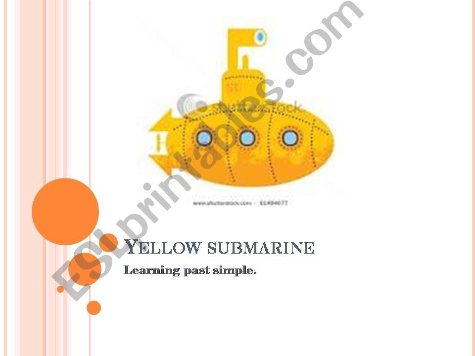 yellow submarine, past simple powerpoint