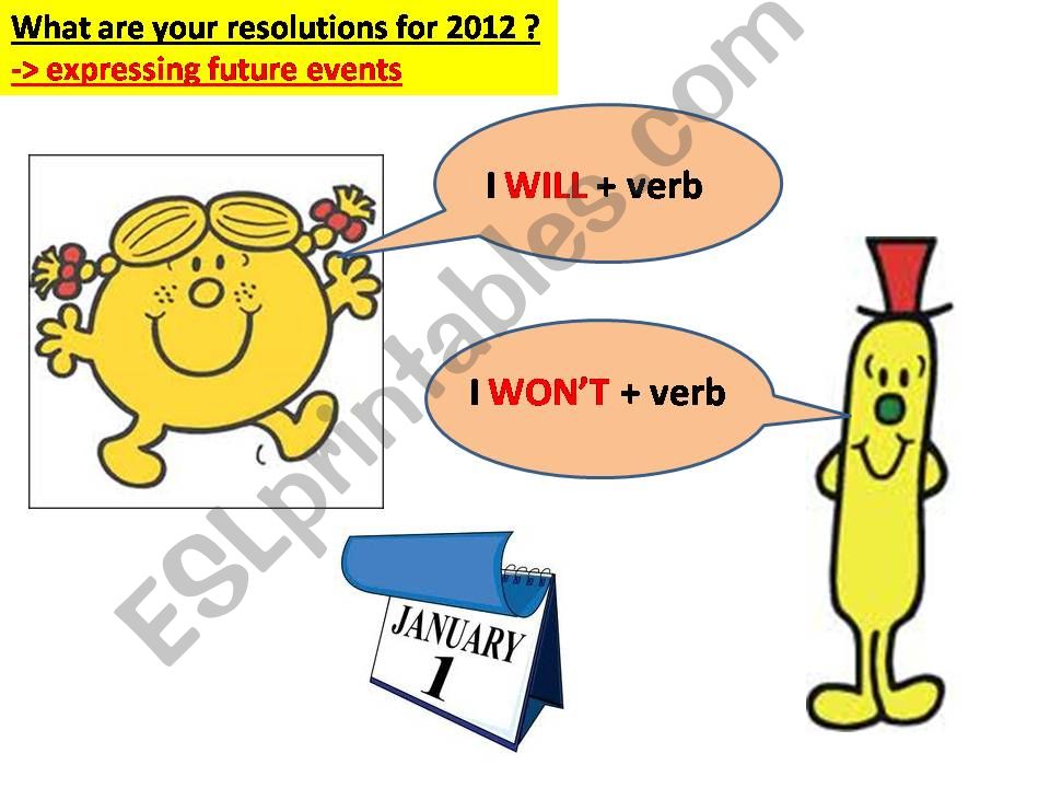 New Years resolutions 2 powerpoint