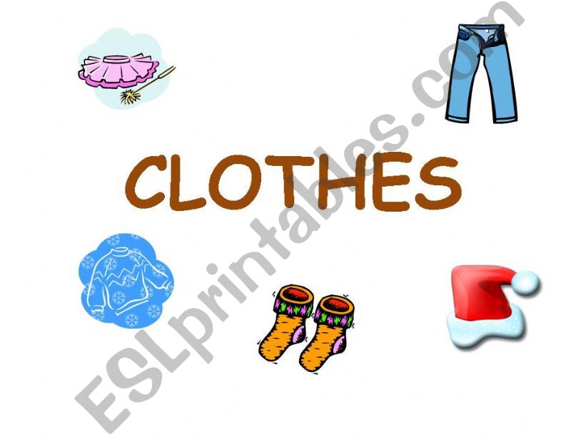 CLOTHES powerpoint