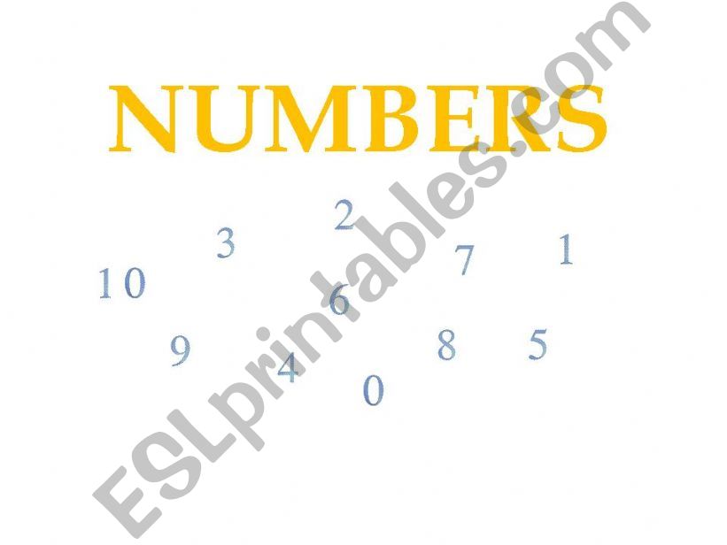 NUMBERS powerpoint