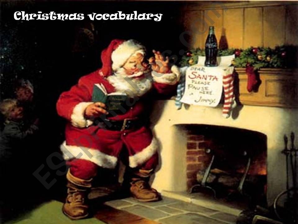 CHRISTMAS VOCABULARY powerpoint