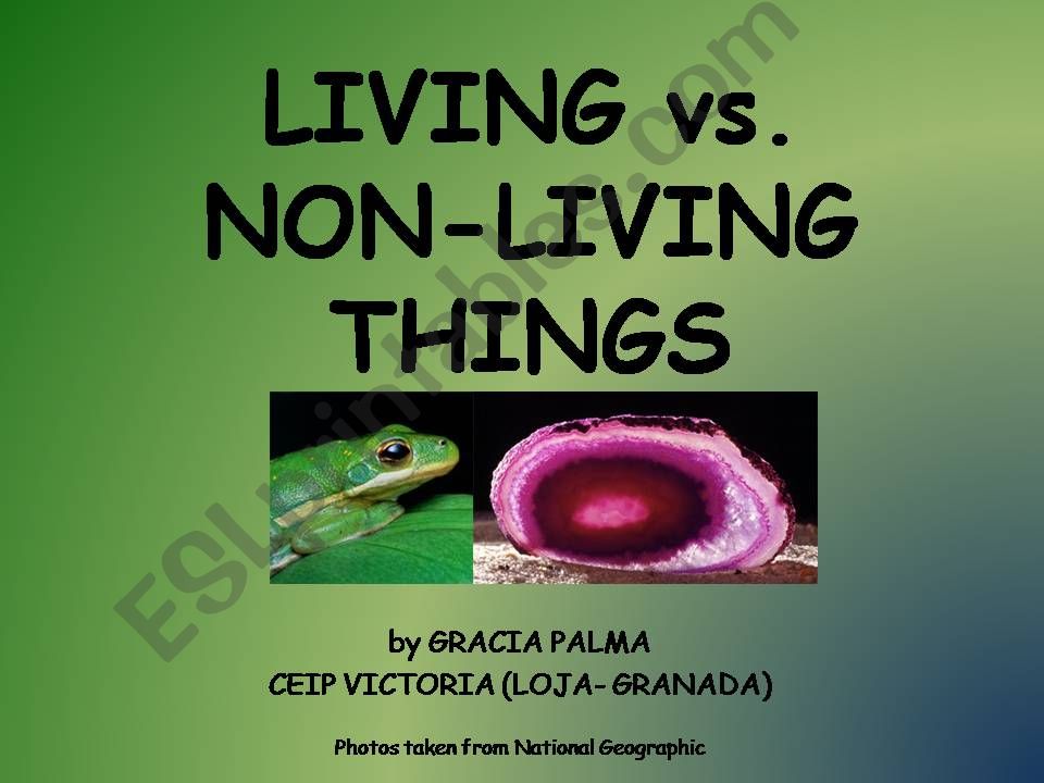 Living & non-living things powerpoint
