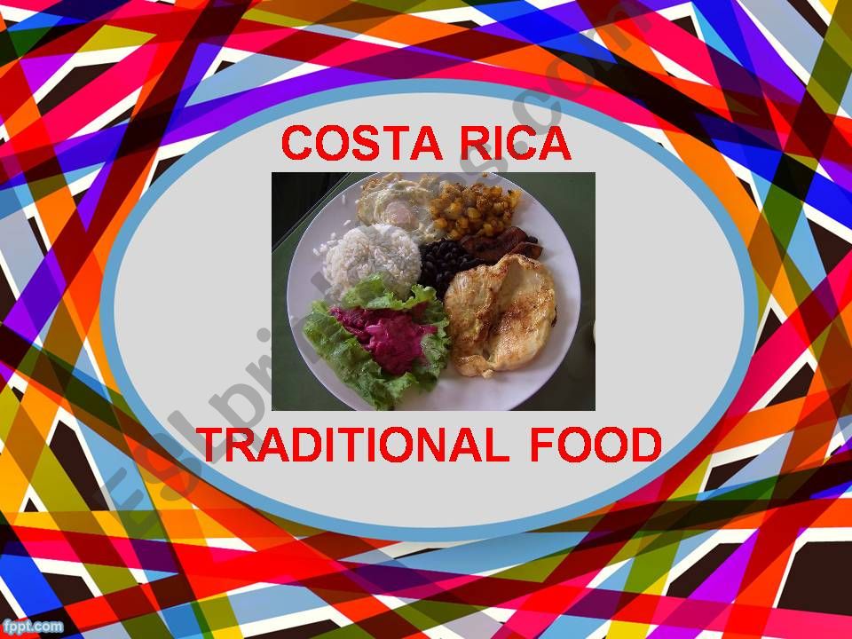 Costa Rican typical food (Set 1 of 3)