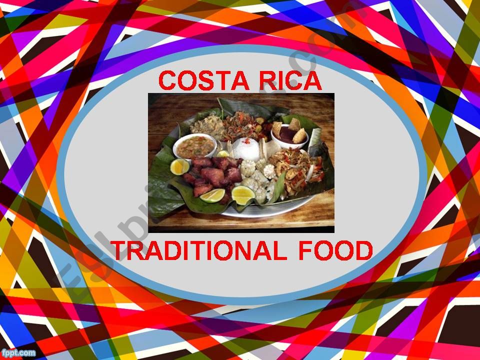 Costa Rican typical food (Set 2 of 3)