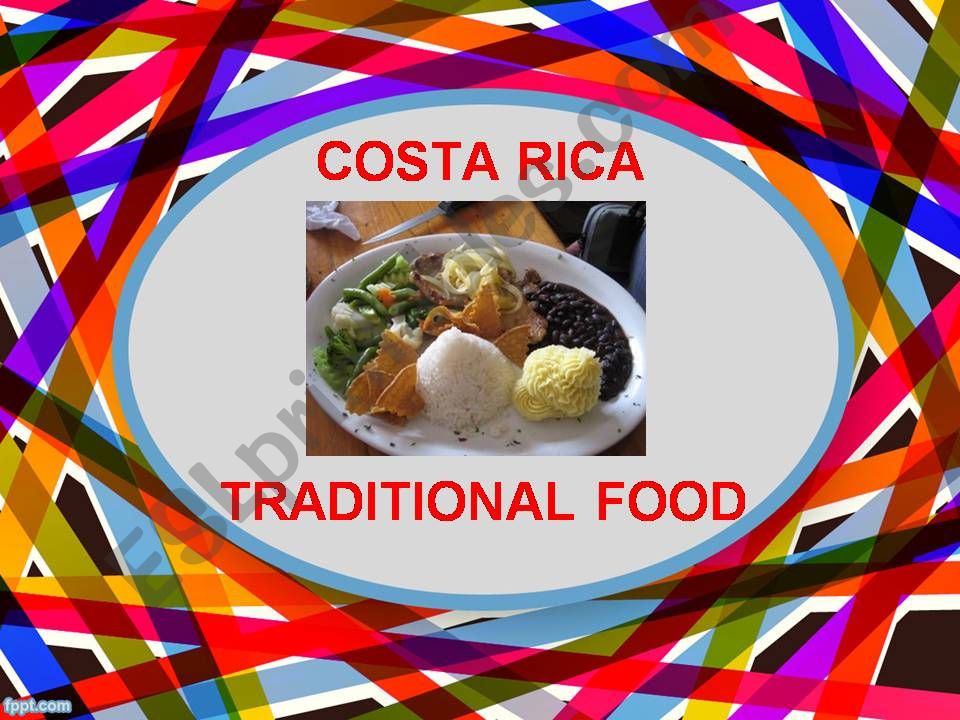 Costa Rican typical food (Set 3 of 3)