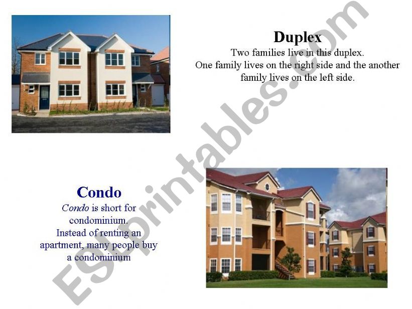 Types of houses powerpoint