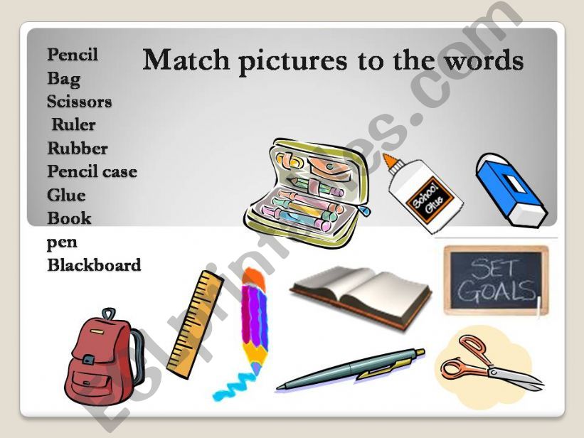 classroom OBJECTS powerpoint
