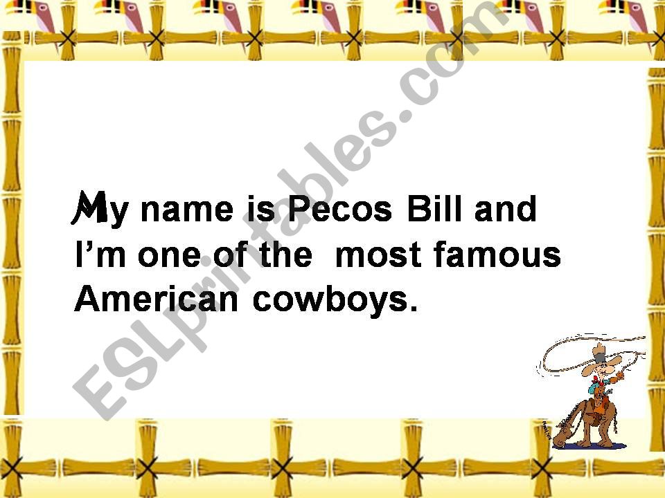 pecos bill 2 powerpoint