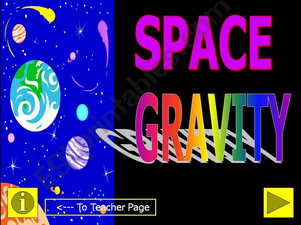 space gravity powerpoint
