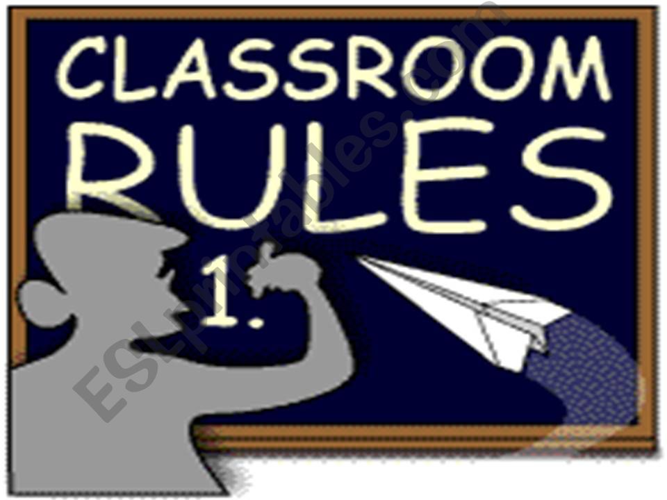 CLASSROOM RULES powerpoint