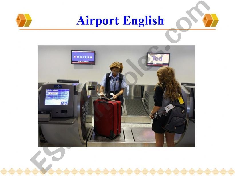 airport vocabulary powerpoint