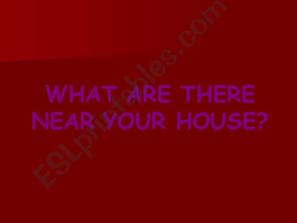 places around your house powerpoint