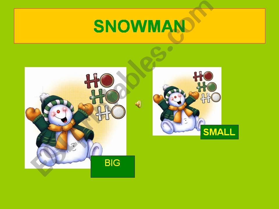 christmas BIG/SMALL powerpoint