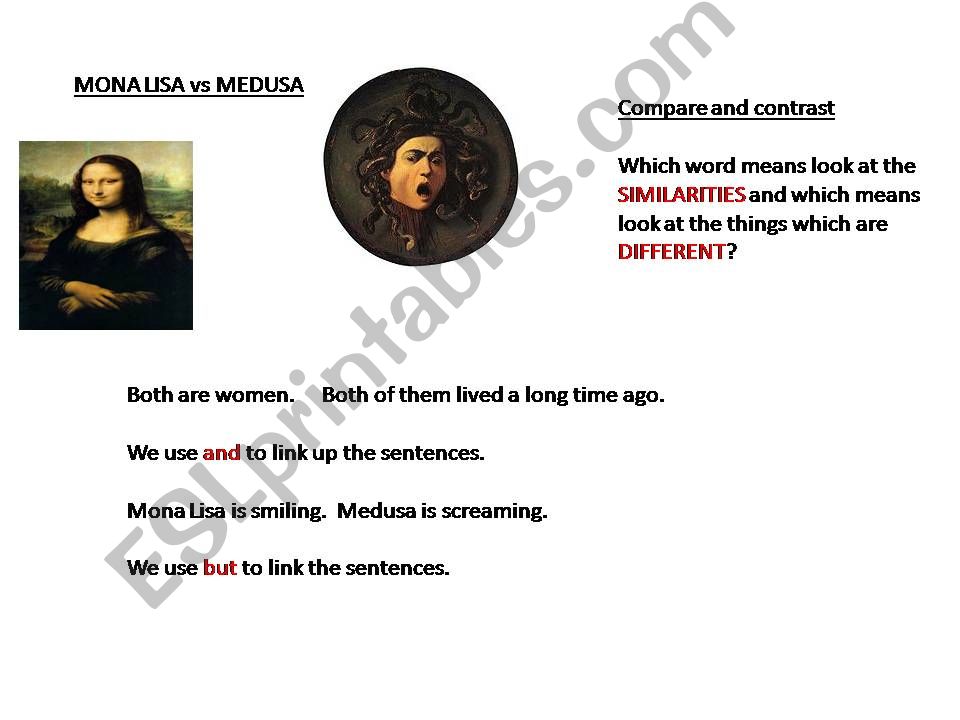 Mona Lisa vs Medusa powerpoint
