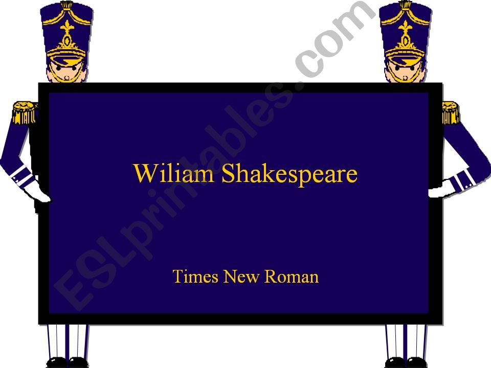 william shakespeare powerpoint