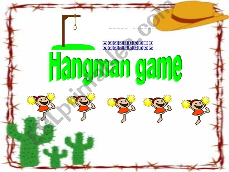 hangman game powerpoint