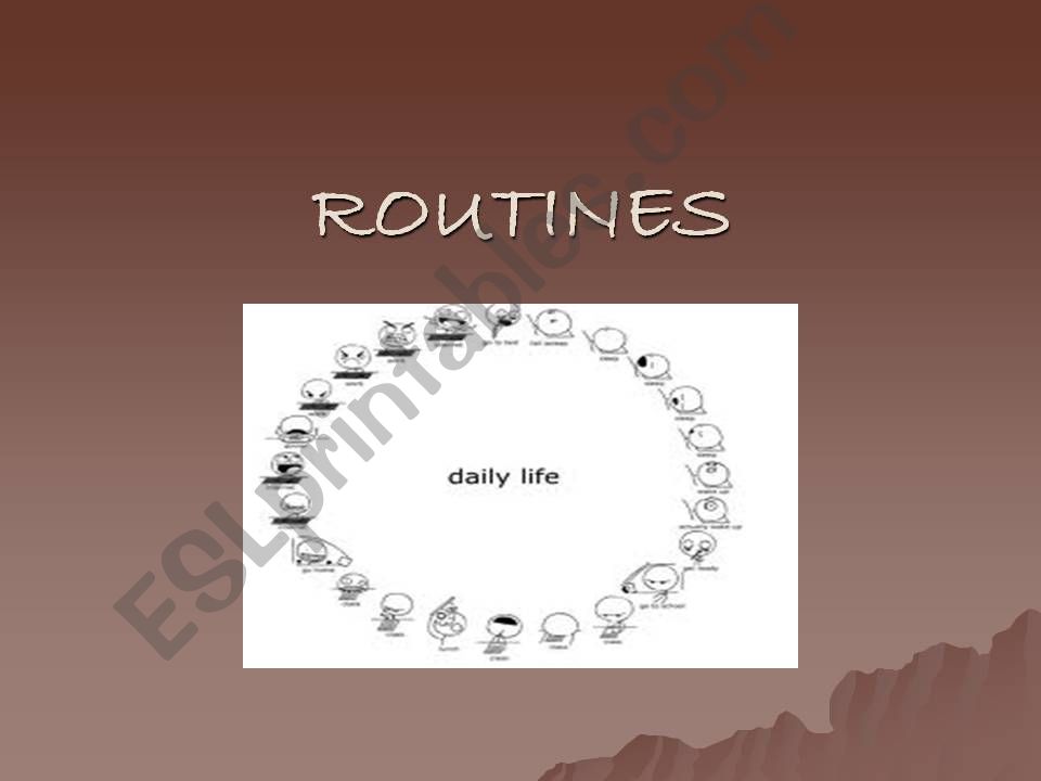 daily routines powerpoint