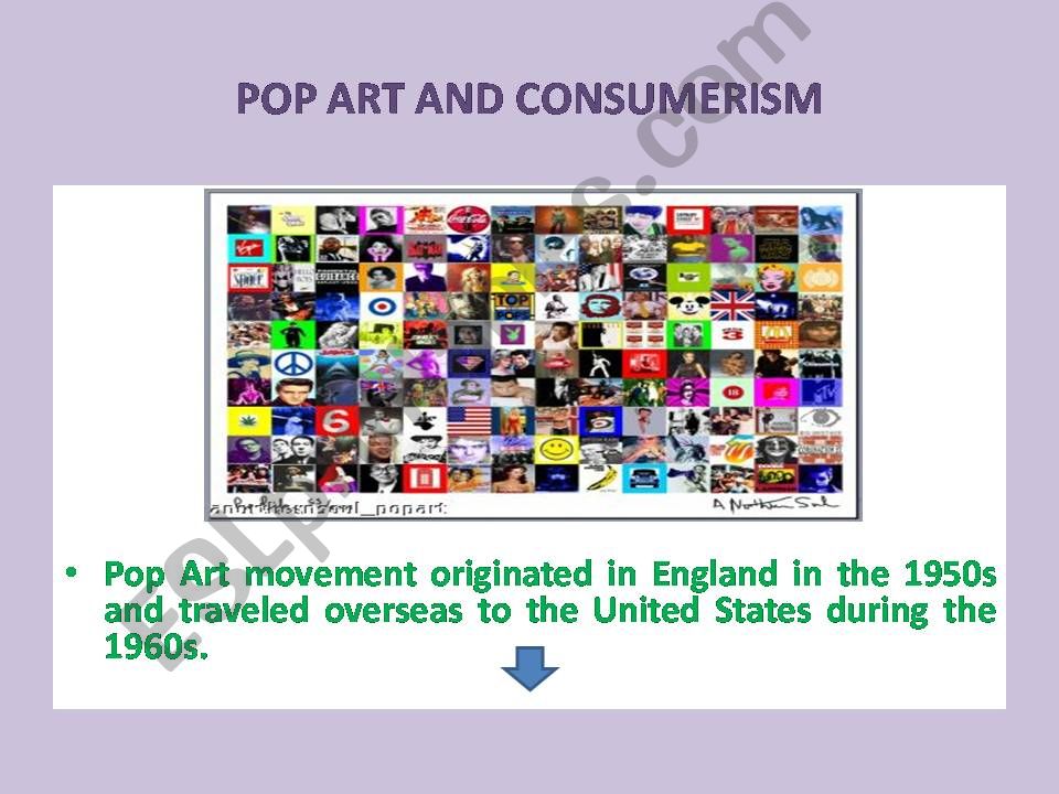 pop art and consumerism powerpoint