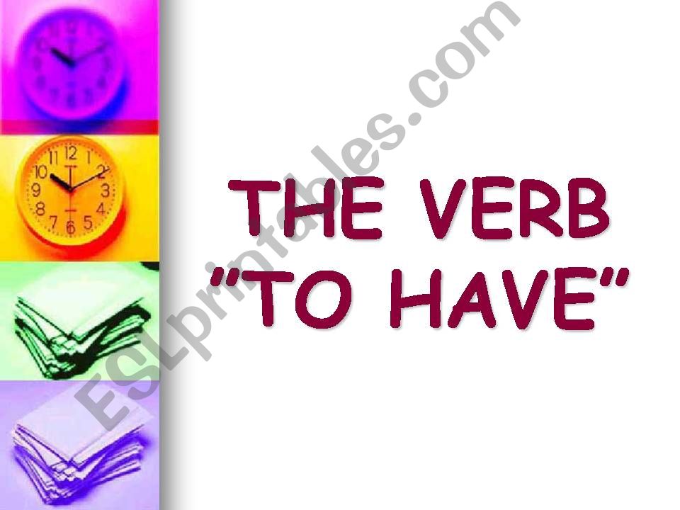 the verb 