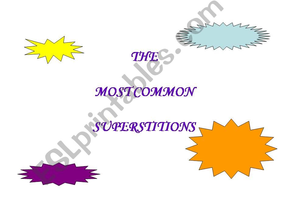 superstitions powerpoint