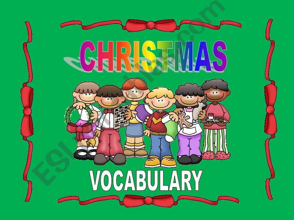 Christmas Vocabulary powerpoint