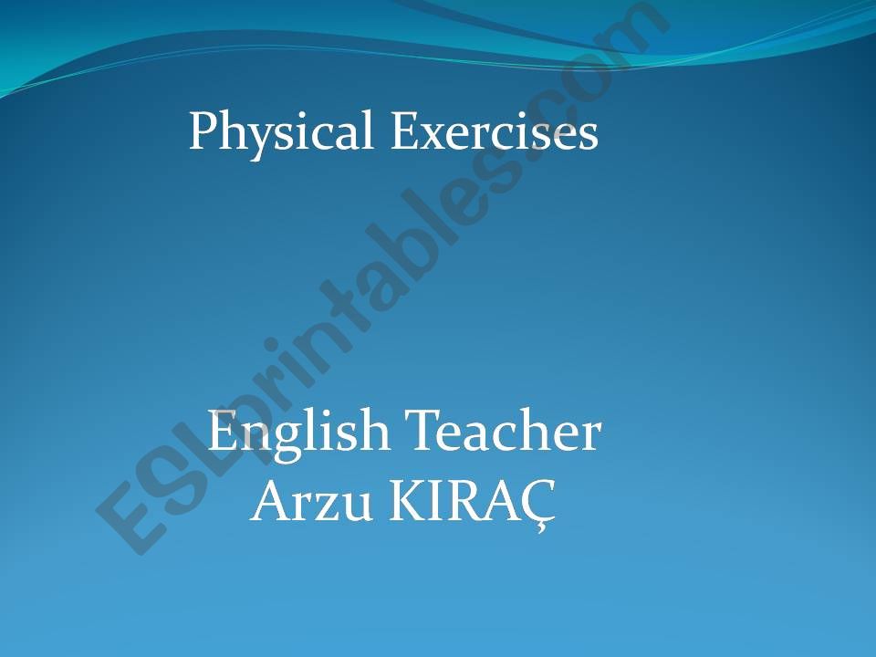 Physical exercises powerpoint