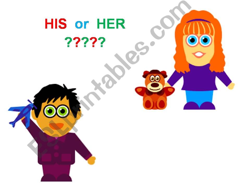His - Her ( Introducing possesive adjectives)