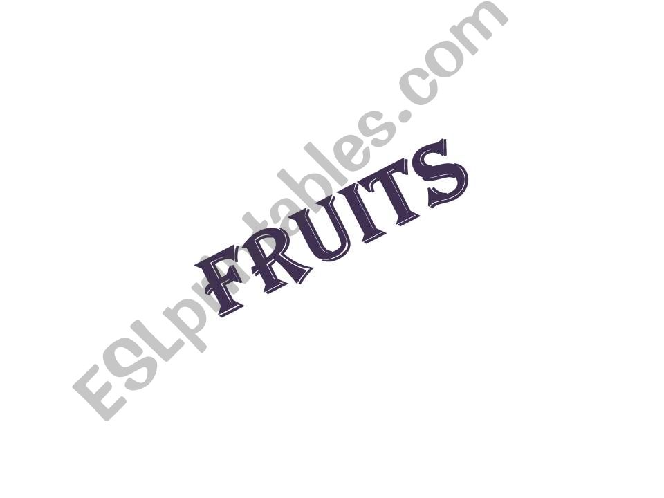 fruits powerpoint