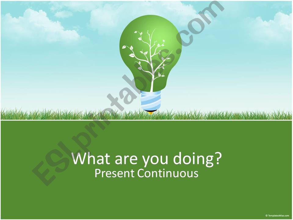 Present Continuous powerpoint