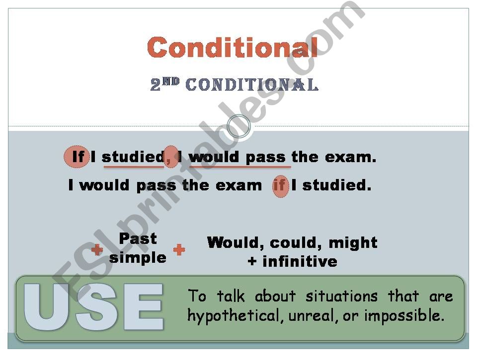 Conditionals - type 1 and 2 powerpoint