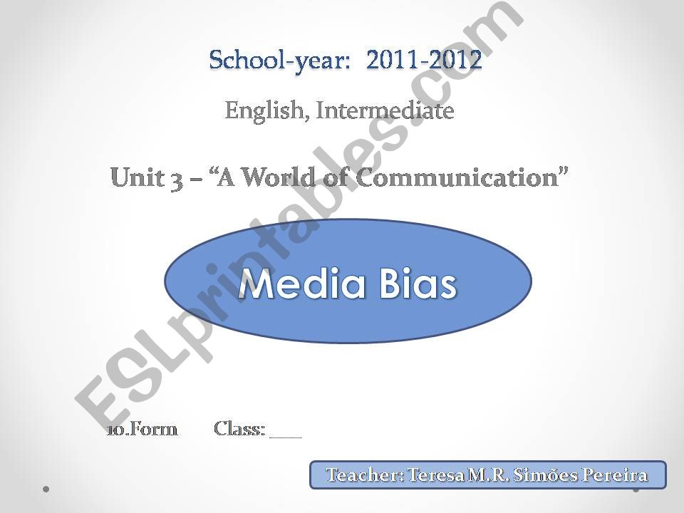 Media Bias powerpoint