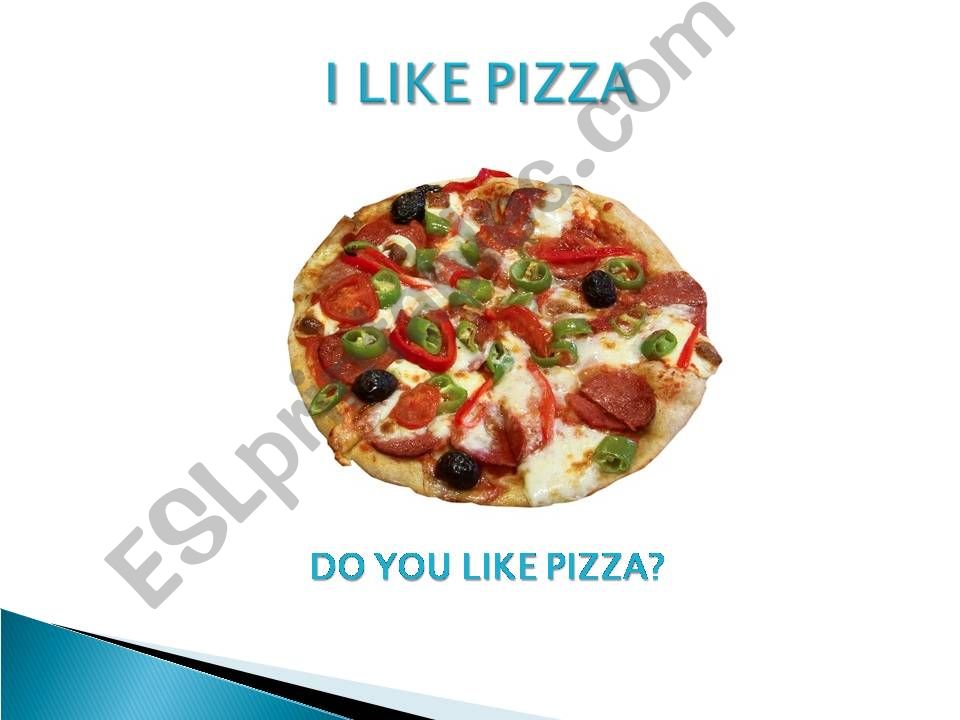 I like pizza powerpoint