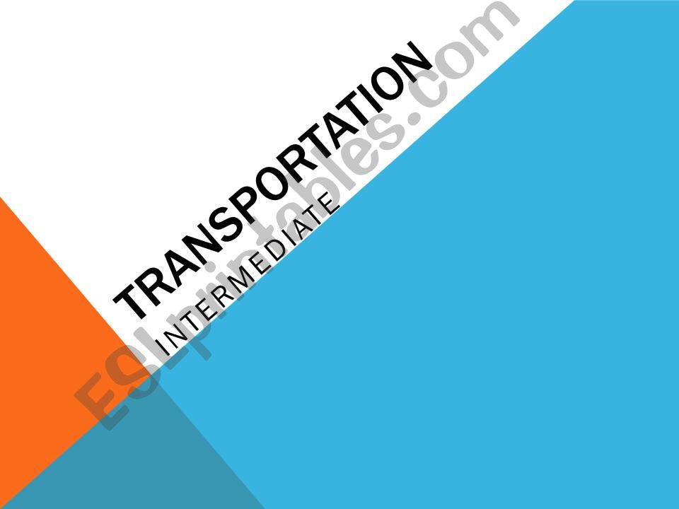 Transportation powerpoint