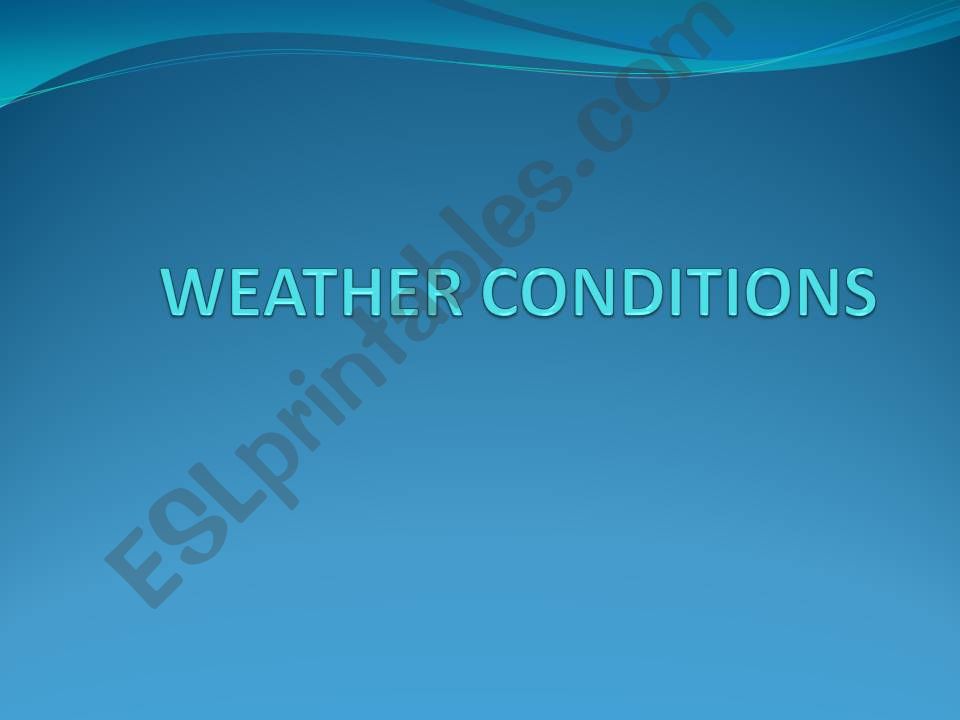 weather conditions powerpoint