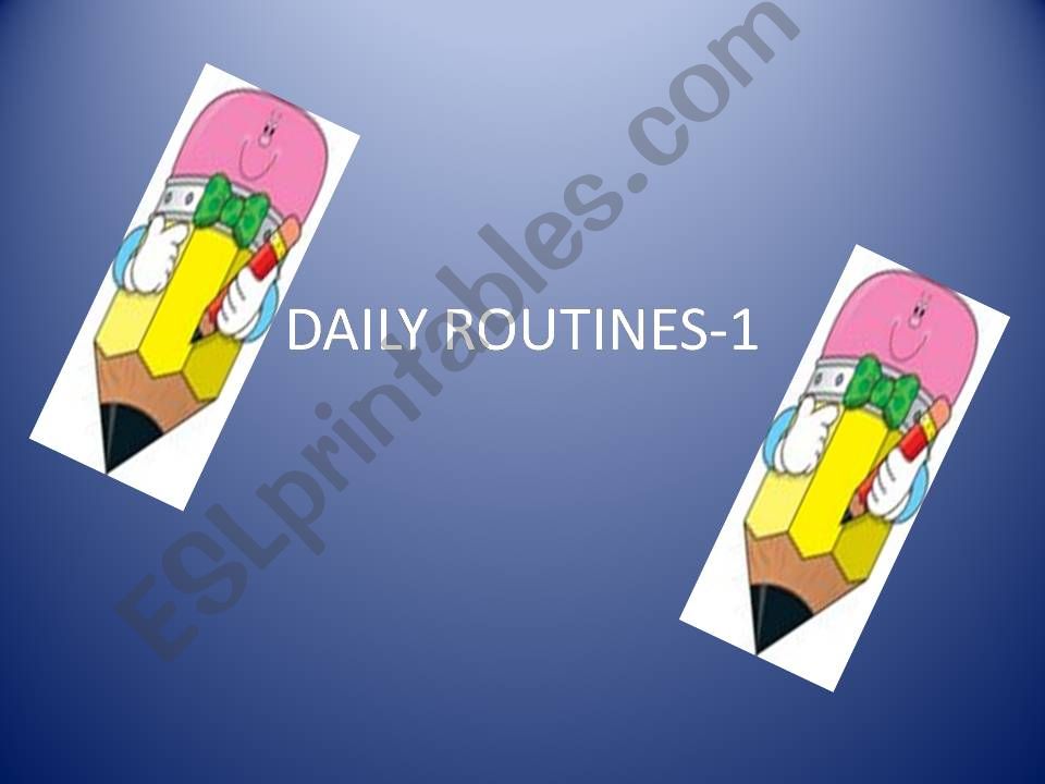 daily routines powerpoint