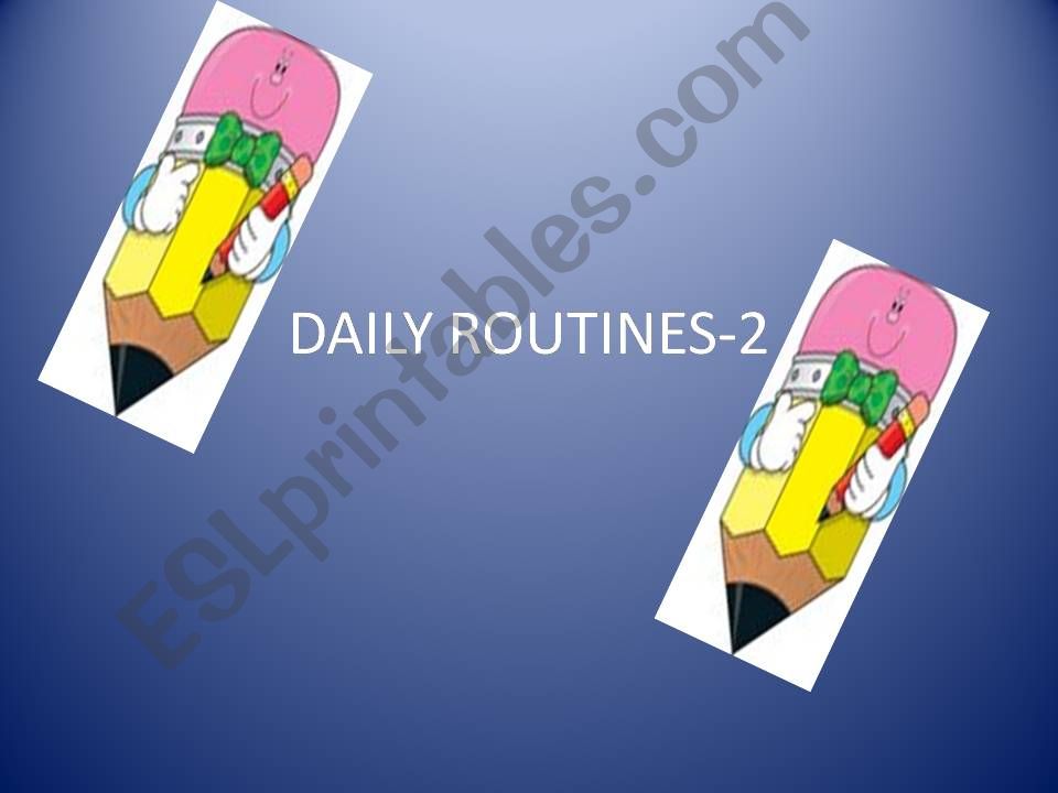 daily routines powerpoint