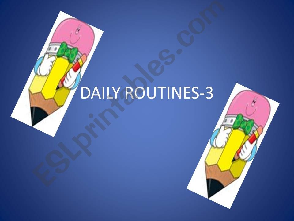 daily routines powerpoint