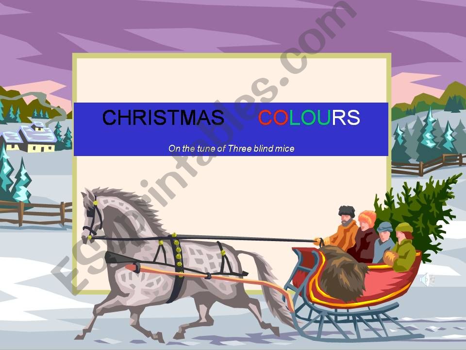 Christmas colours powerpoint