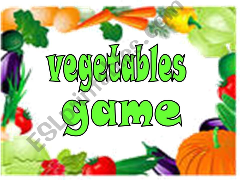 vegetables game powerpoint