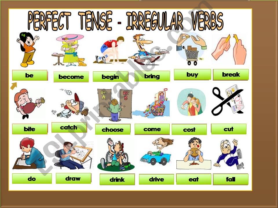 perfect irregular verbs powerpoint