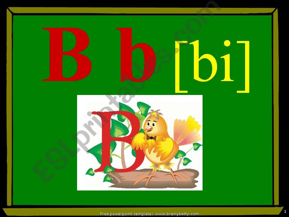 Letter Bb powerpoint