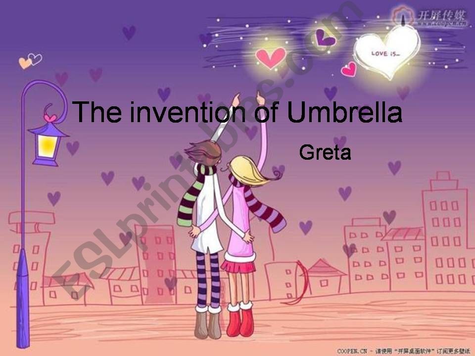 Invention of the umbrella powerpoint