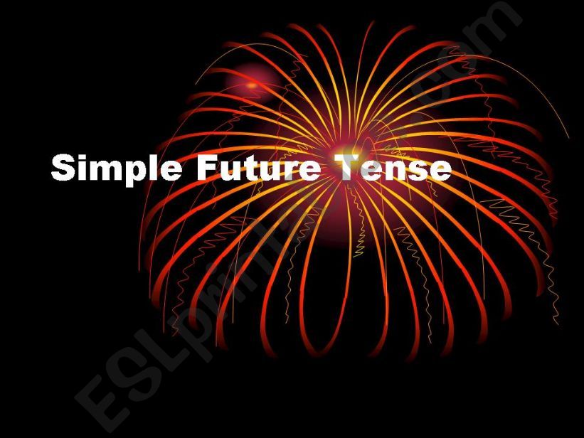 Simple Future Tense powerpoint