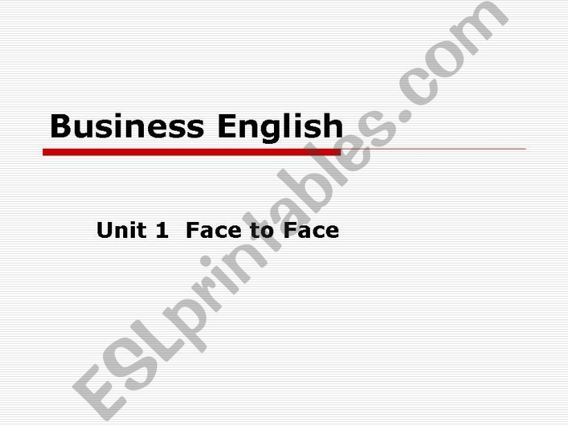 business english powerpoint