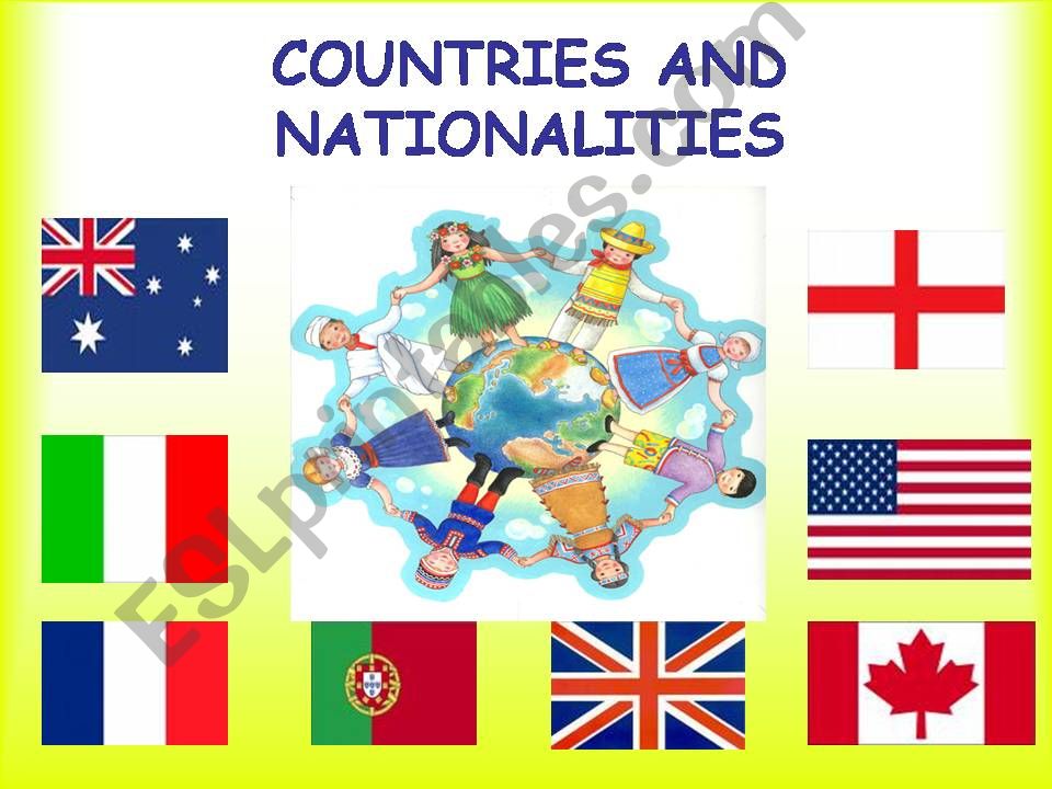 countries and nationalities powerpoint