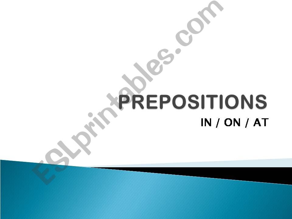 Prepositions powerpoint