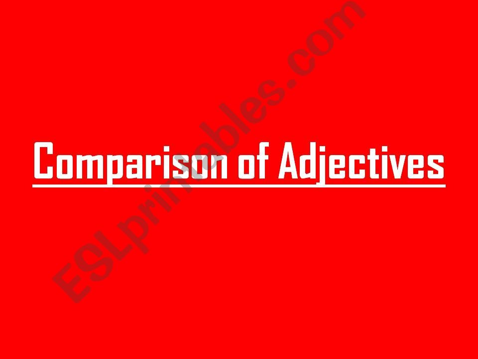comparatives and superlatives powerpoint