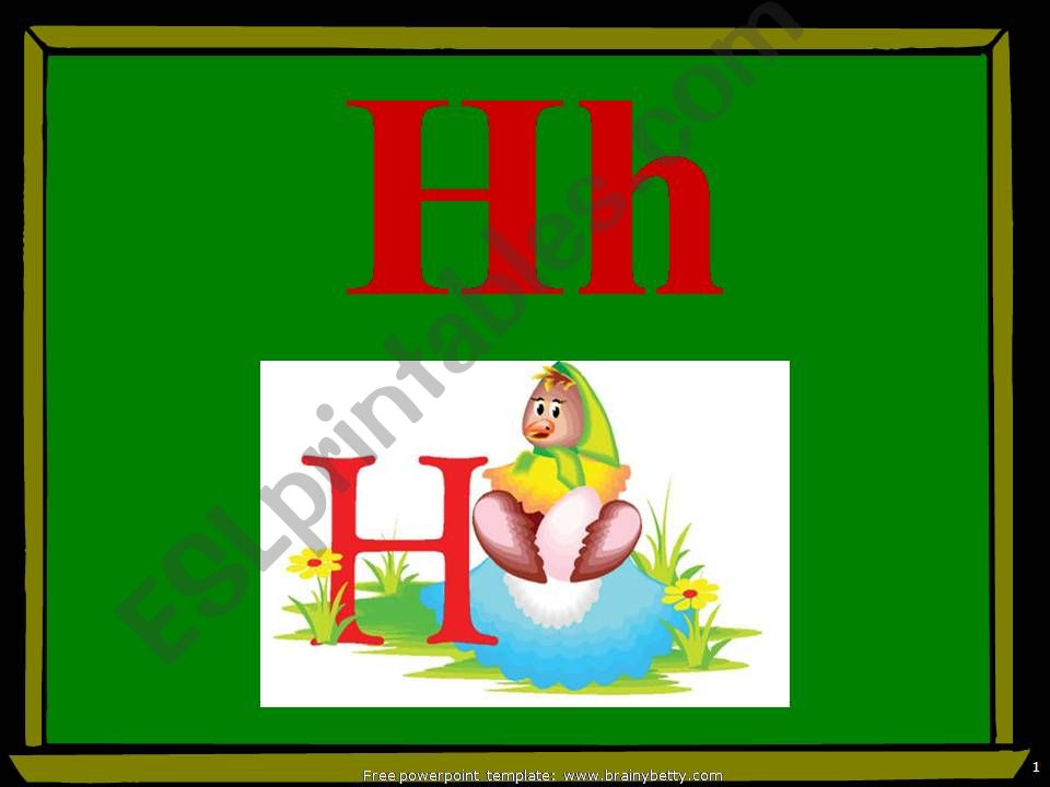 Letter Hh powerpoint